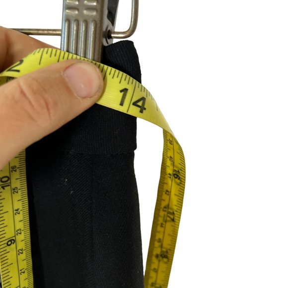 Vintage 90s DKNY Black Wool Mini Skirt 6 - Picture 6 of 9